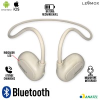 Fone Bluetooth Condução Óssea LE-276 Lehmox - Nude